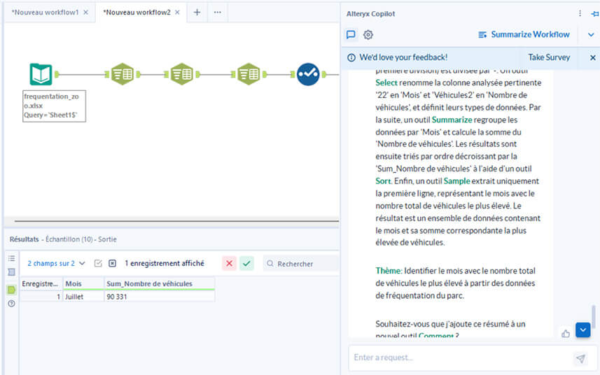 Nouveautés Alteryx - Intégration de l'IA dans les outils
