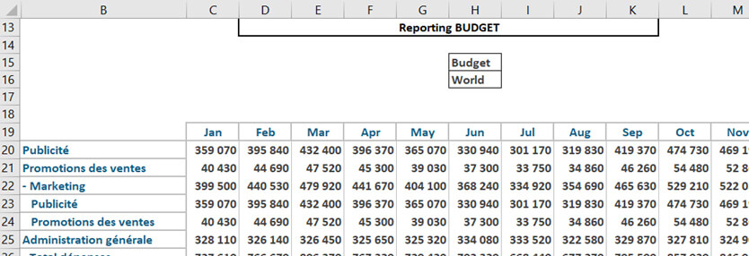 Générer un book de reporting dans Planning Analytics