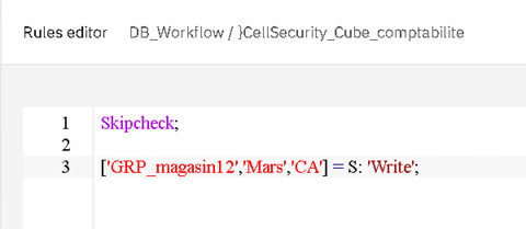 Planning Analytics - Sécurités et habilitations