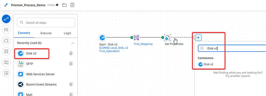 Créer votre premier processus Boomi