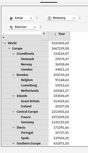 Planning Analytics Workspace - Web Dashboarding